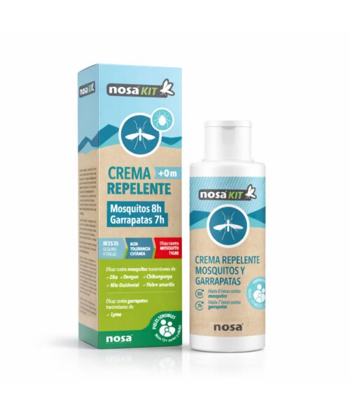 Crema repelente mosquitos y garrapatas - Apto para adultos y niños +0 meses.